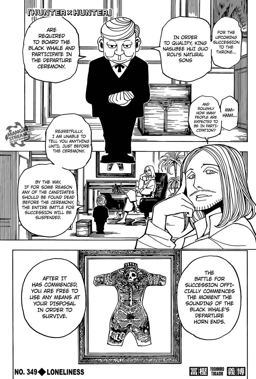 Hunter X Hunter Chapter 349 page 1 - Chapter 349: Worm Toxin