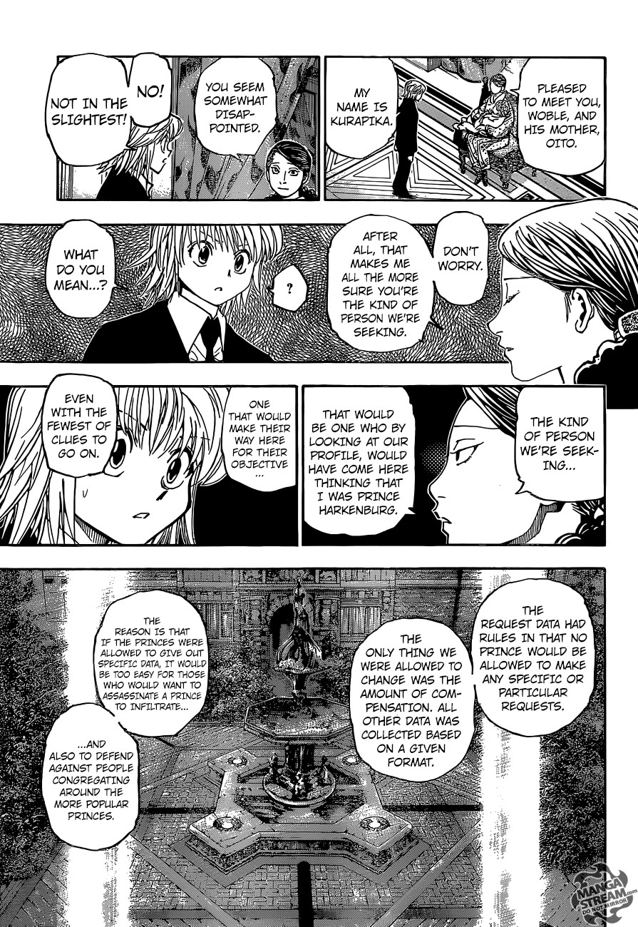 Hunter X Hunter Chapter 350 page 13 - Chapter 350: Prince