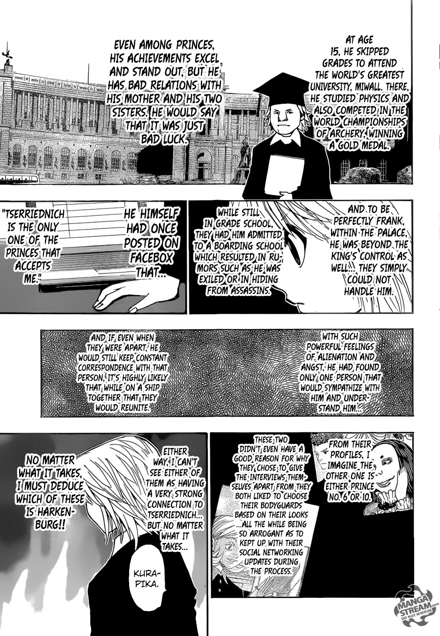 Hunter X Hunter Chapter 350 page 9 - Chapter 350: Prince
