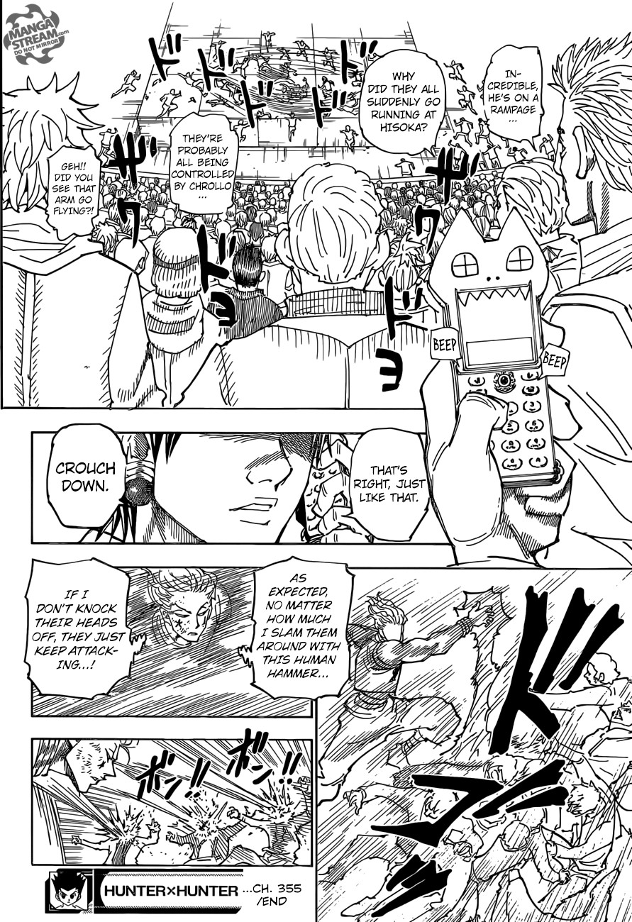 Hunter X Hunter Chapter 355 page 16 - Chapter 355: Detonation