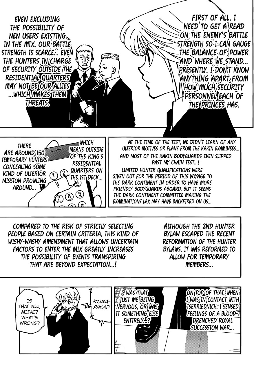 Hunter X Hunter Chapter 358 page 13 - Chapter 358: Eve