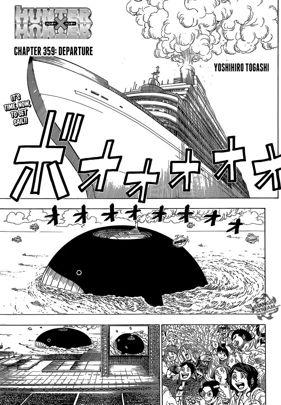 Hunter X Hunter Chapter 359 page 1 - Chapter 359: Departure