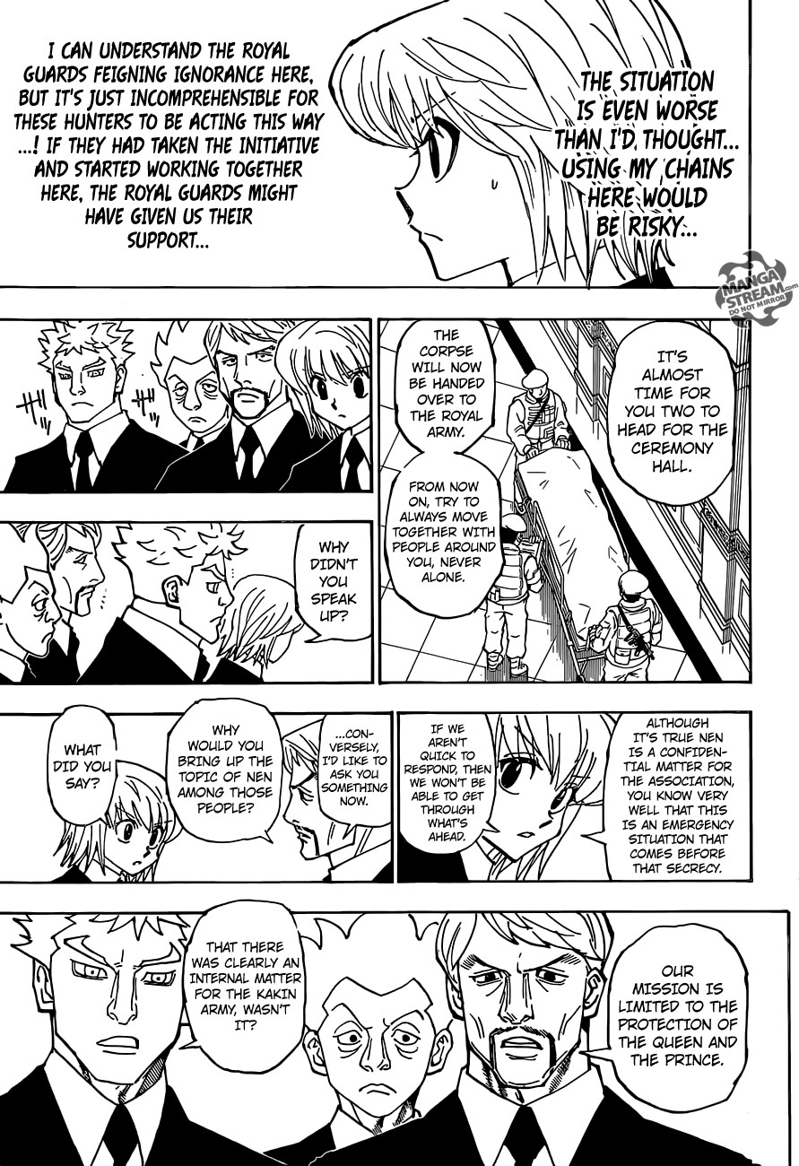 Hunter X Hunter Chapter 359 page 10 - Chapter 359: Departure