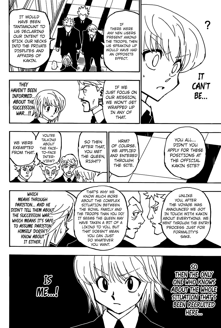Hunter X Hunter Chapter 359 page 11 - Chapter 359: Departure