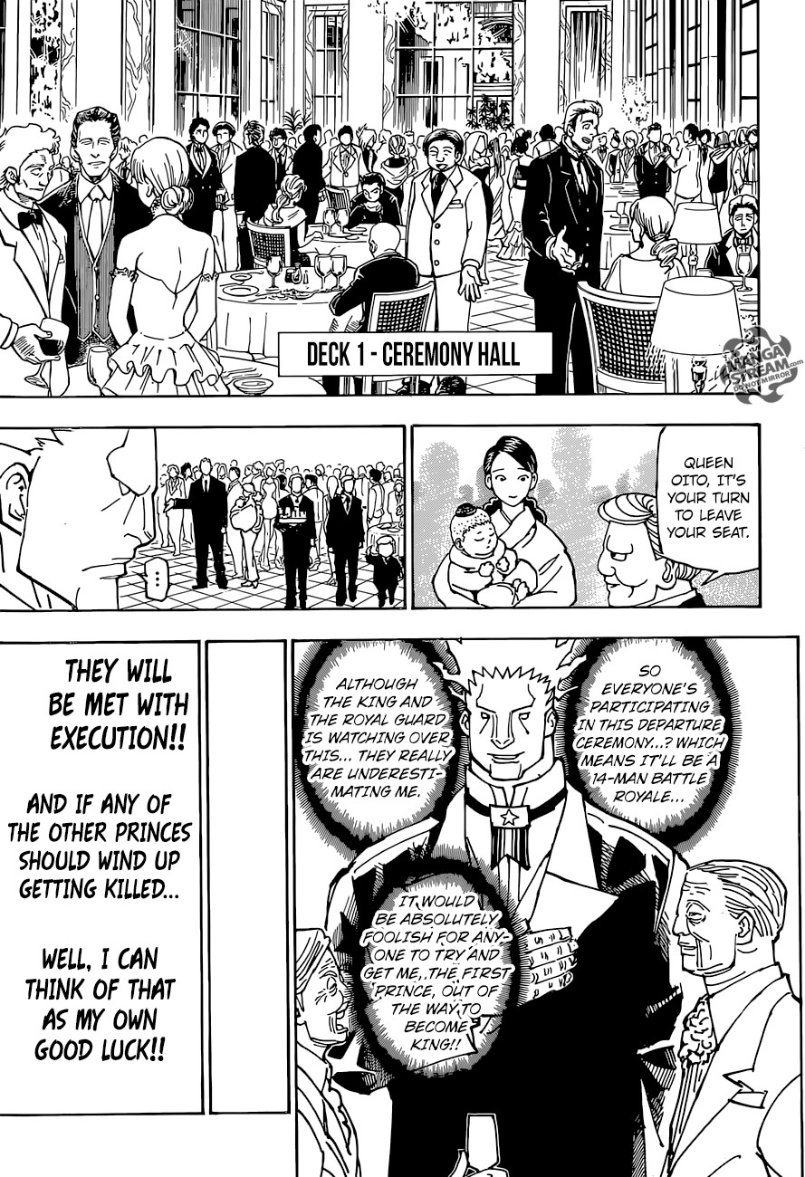 Hunter X Hunter Chapter 359 page 12 - Chapter 359: Departure