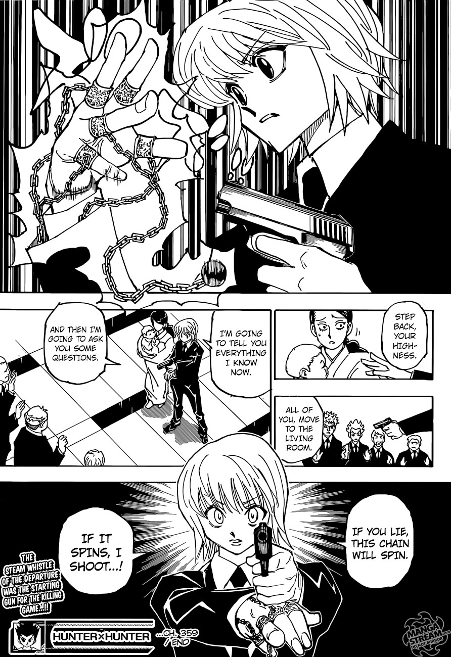 Hunter X Hunter Chapter 359 page 18 - Chapter 359: Departure