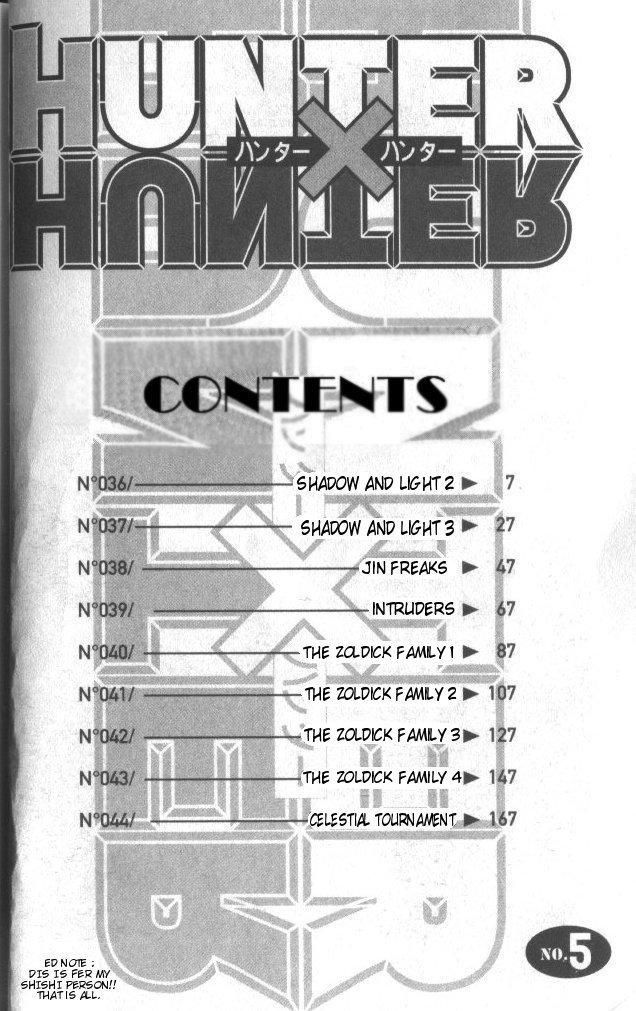 Hunter X Hunter Chapter 36 page 2 - Chapter 36: Light and Darkness: Part 2