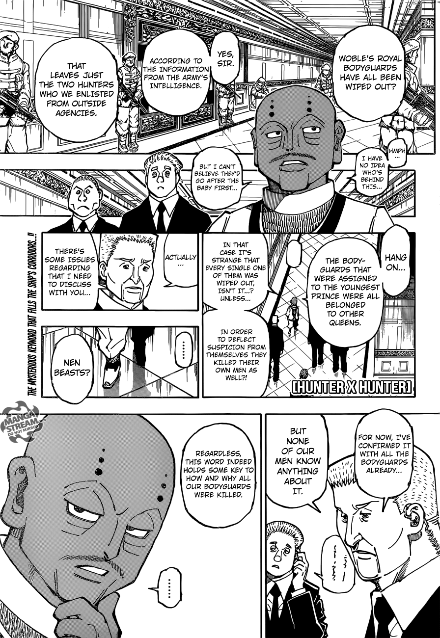 Hunter X Hunter Chapter 363 page 1 - Chapter 363: Nen Beast