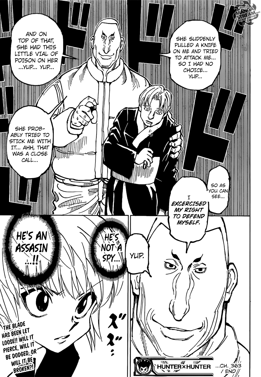 Hunter X Hunter Chapter 363 page 18 - Chapter 363: Nen Beast