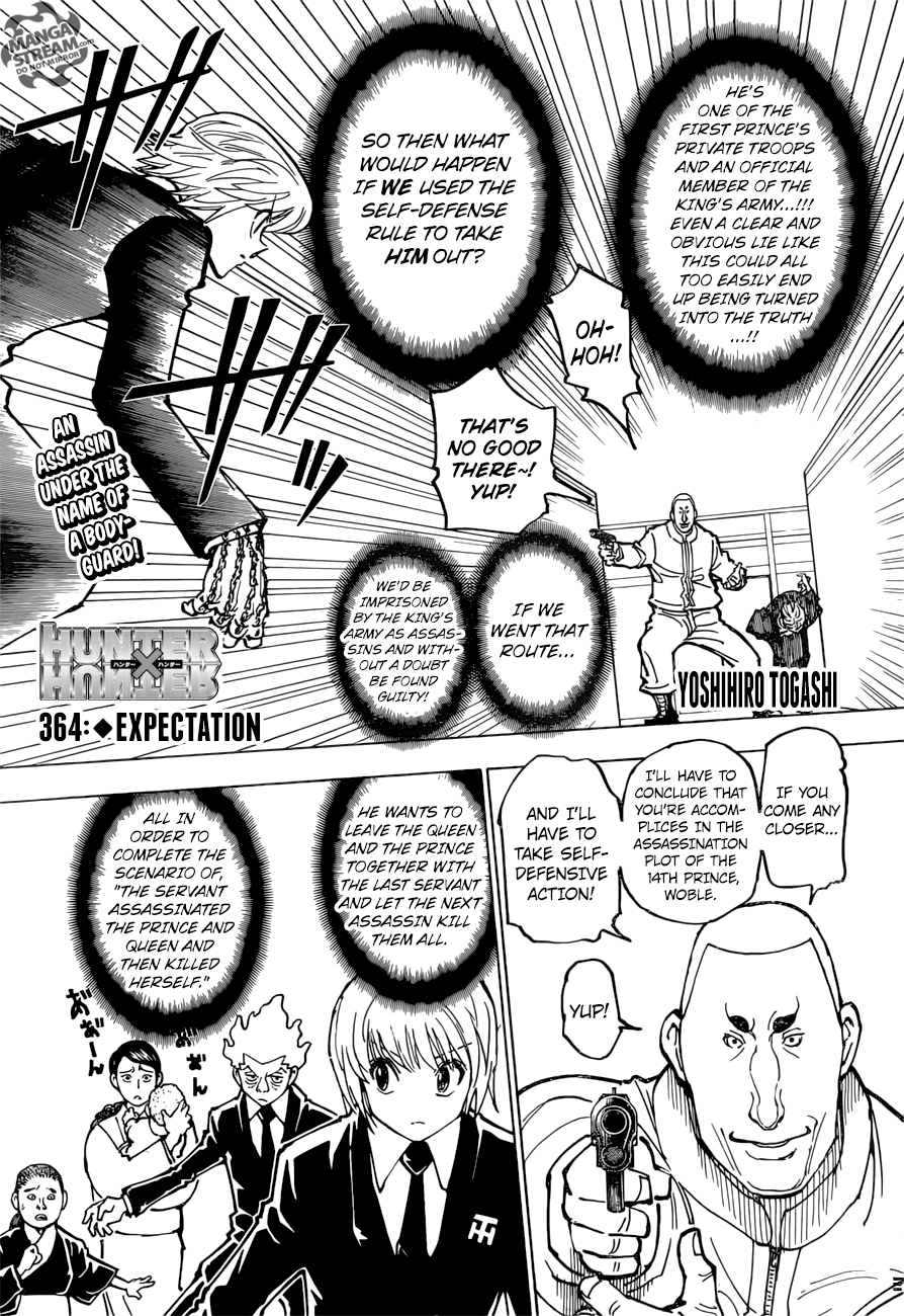 Hunter X Hunter Chapter 364 page 1 - Chapter 364: Speculation