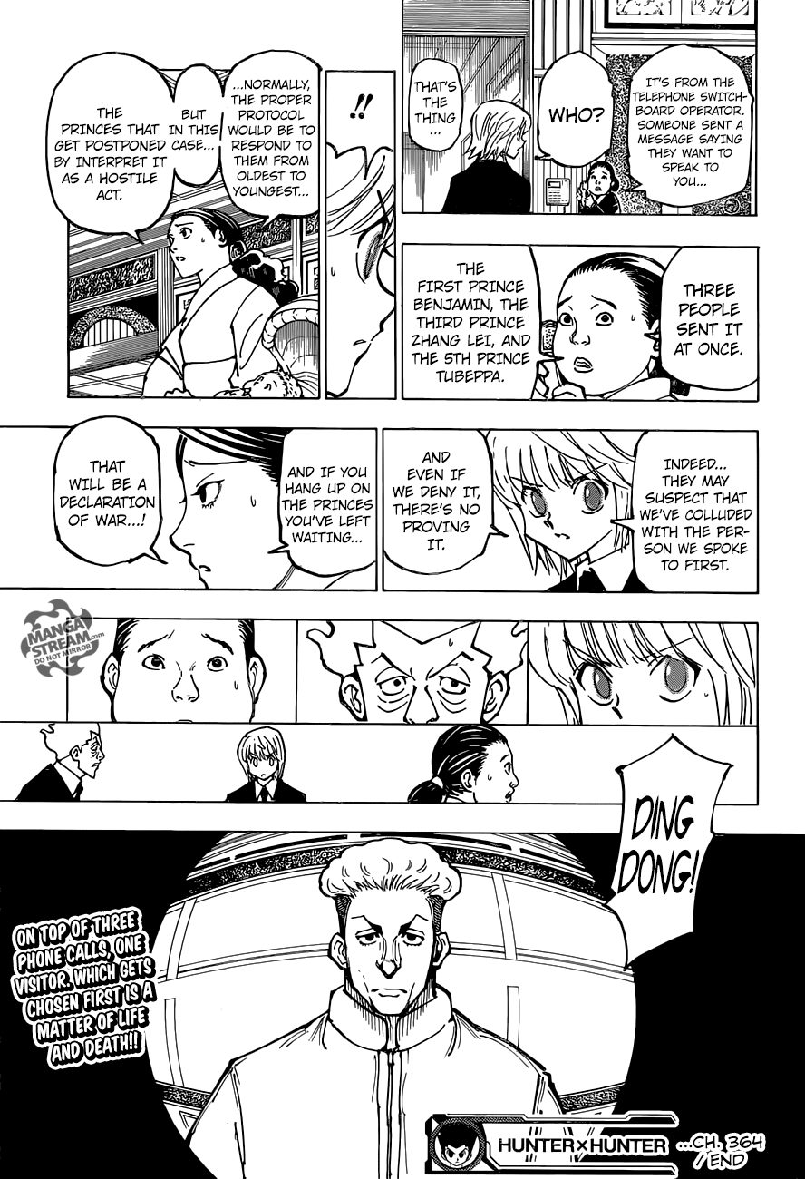 Hunter X Hunter Chapter 364 page 19 - Chapter 364: Speculation