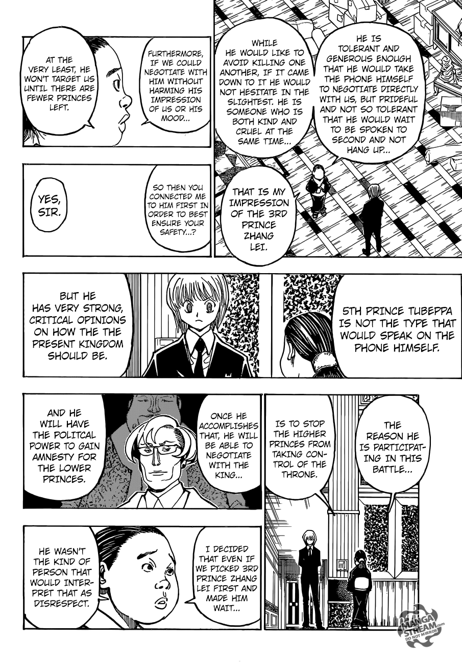 Hunter X Hunter Chapter 365 page 10 - Chapter 365: Choice