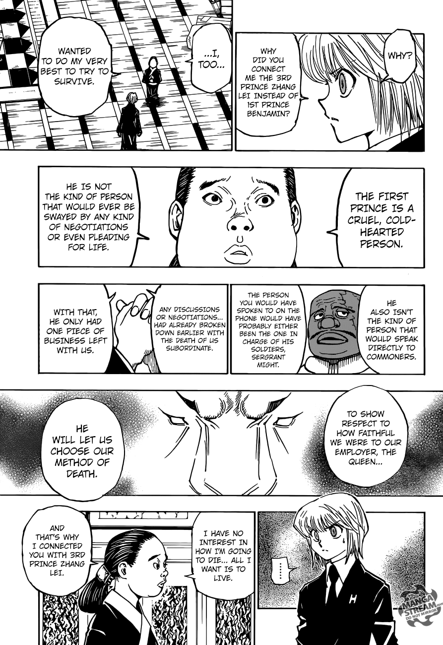 Hunter X Hunter Chapter 365 page 9 - Chapter 365: Choice