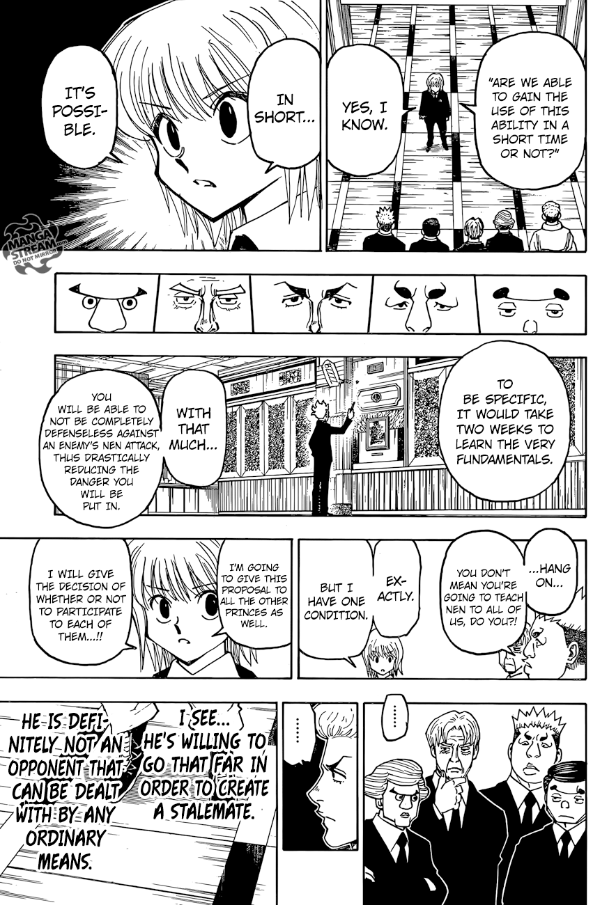 Hunter X Hunter Chapter 367 page 17 - Chapter 367: Synchronization