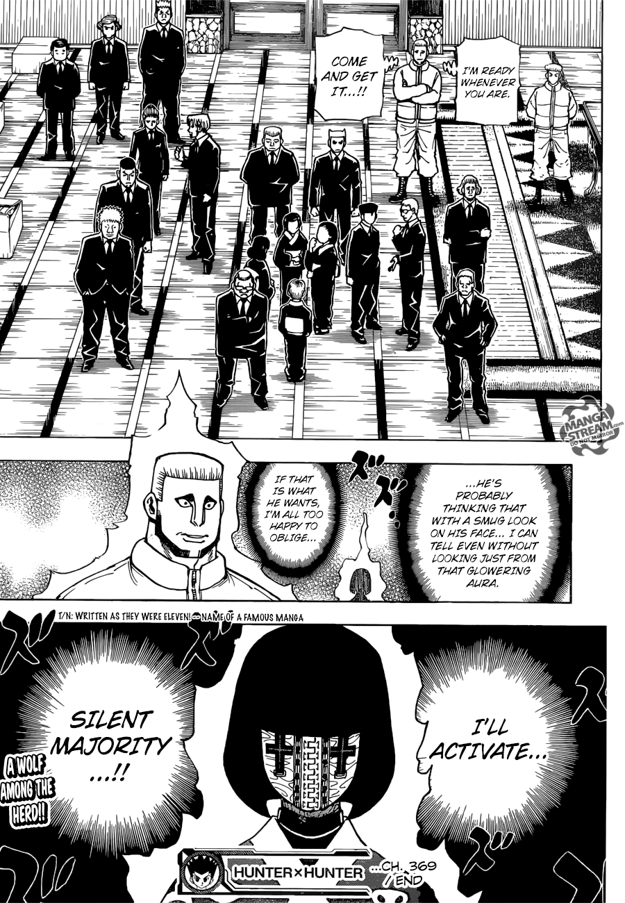 Hunter X Hunter Chapter 369 page 18 - Chapter 369: Limits