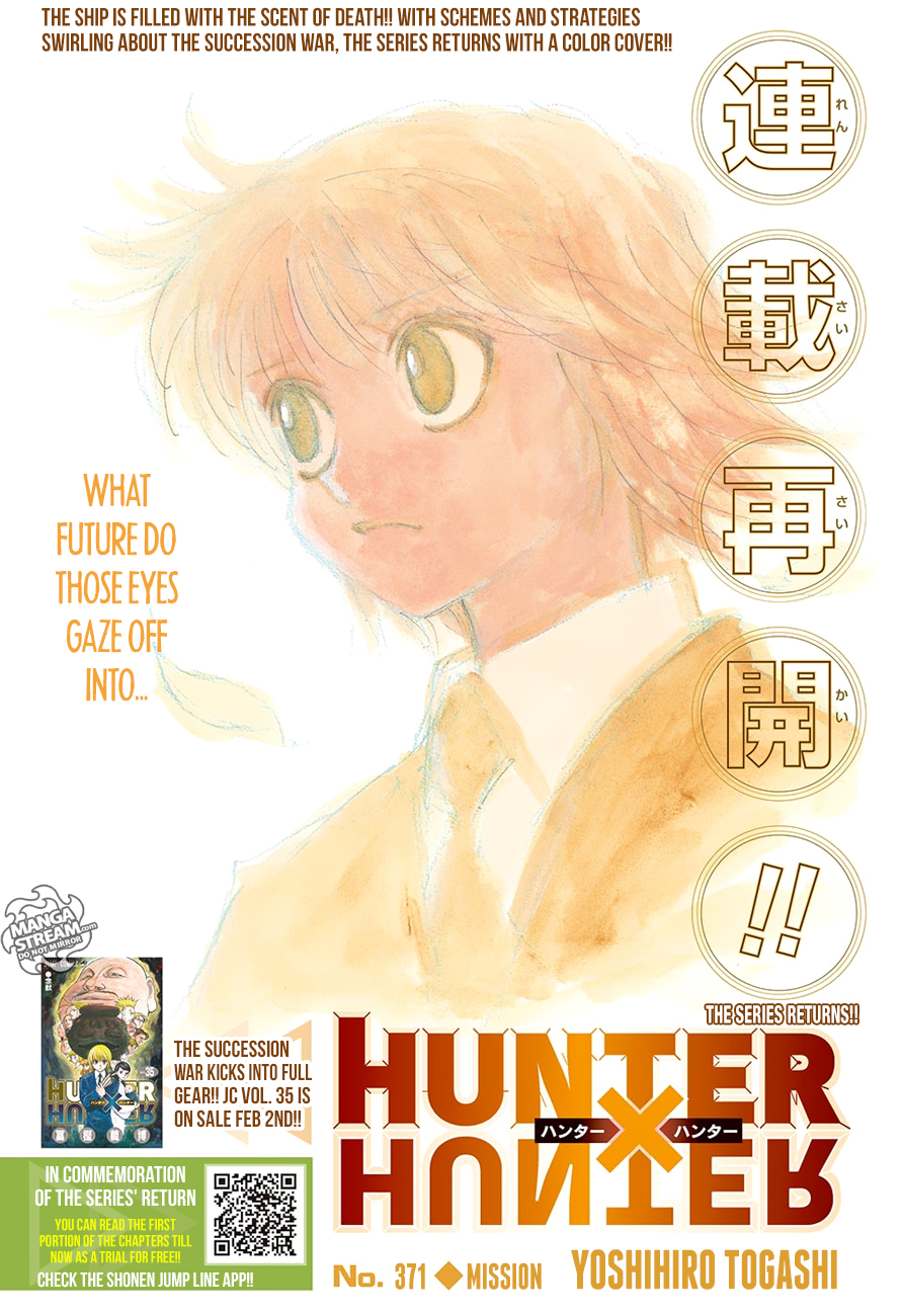 Hunter X Hunter Chapter 371 page 1 - Chapter 371: Mission