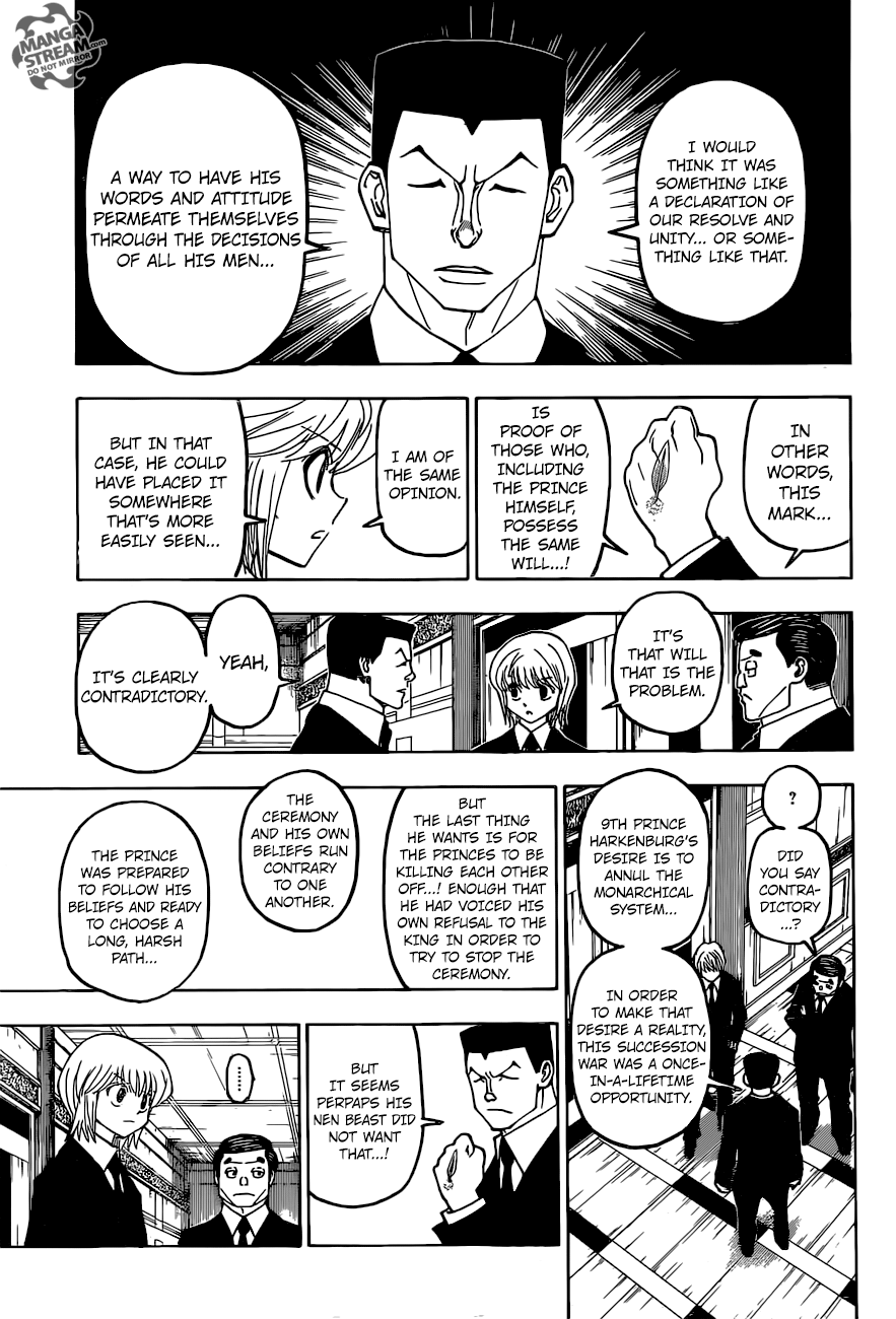 Hunter X Hunter Chapter 372 page 13 - Chapter 372: Disappearance
