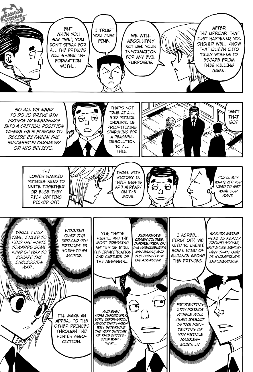 Hunter X Hunter Chapter 372 page 15 - Chapter 372: Disappearance