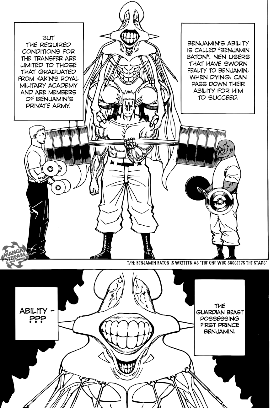 Hunter X Hunter Chapter 373 page 17 - Chapter 373: Inheritance