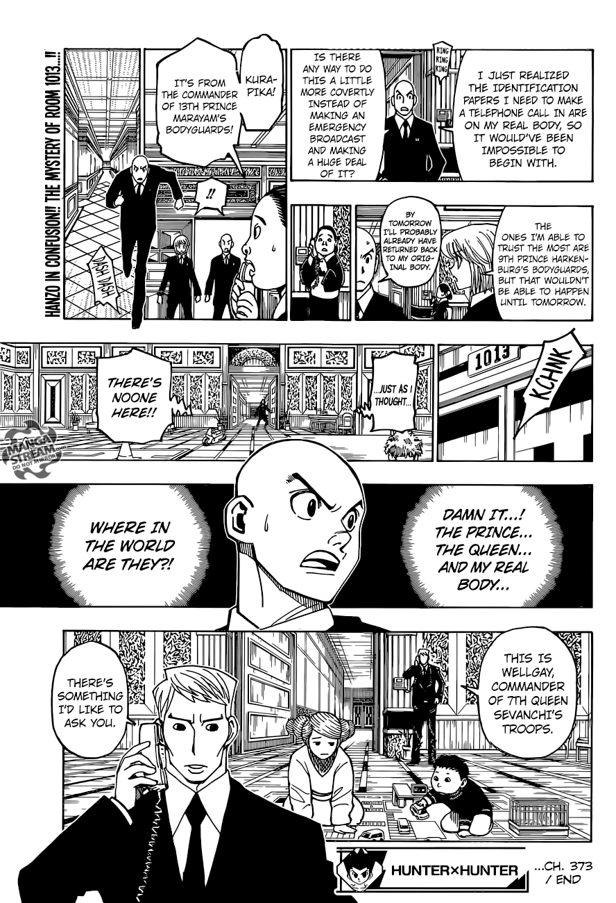 Hunter X Hunter Chapter 373 page 19 - Chapter 373: Inheritance