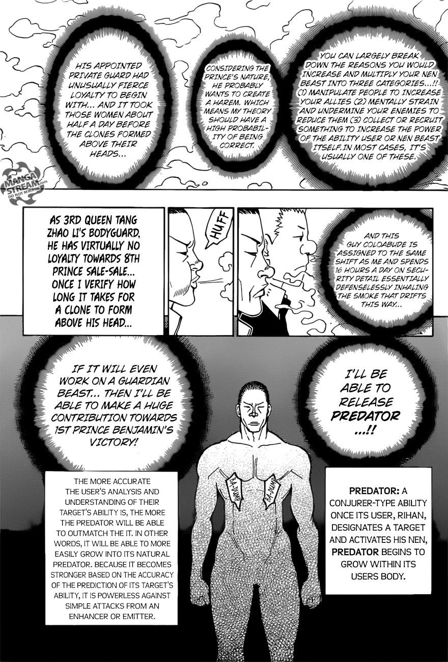 Hunter X Hunter Chapter 374 page 16 - Chapter 374: Ability