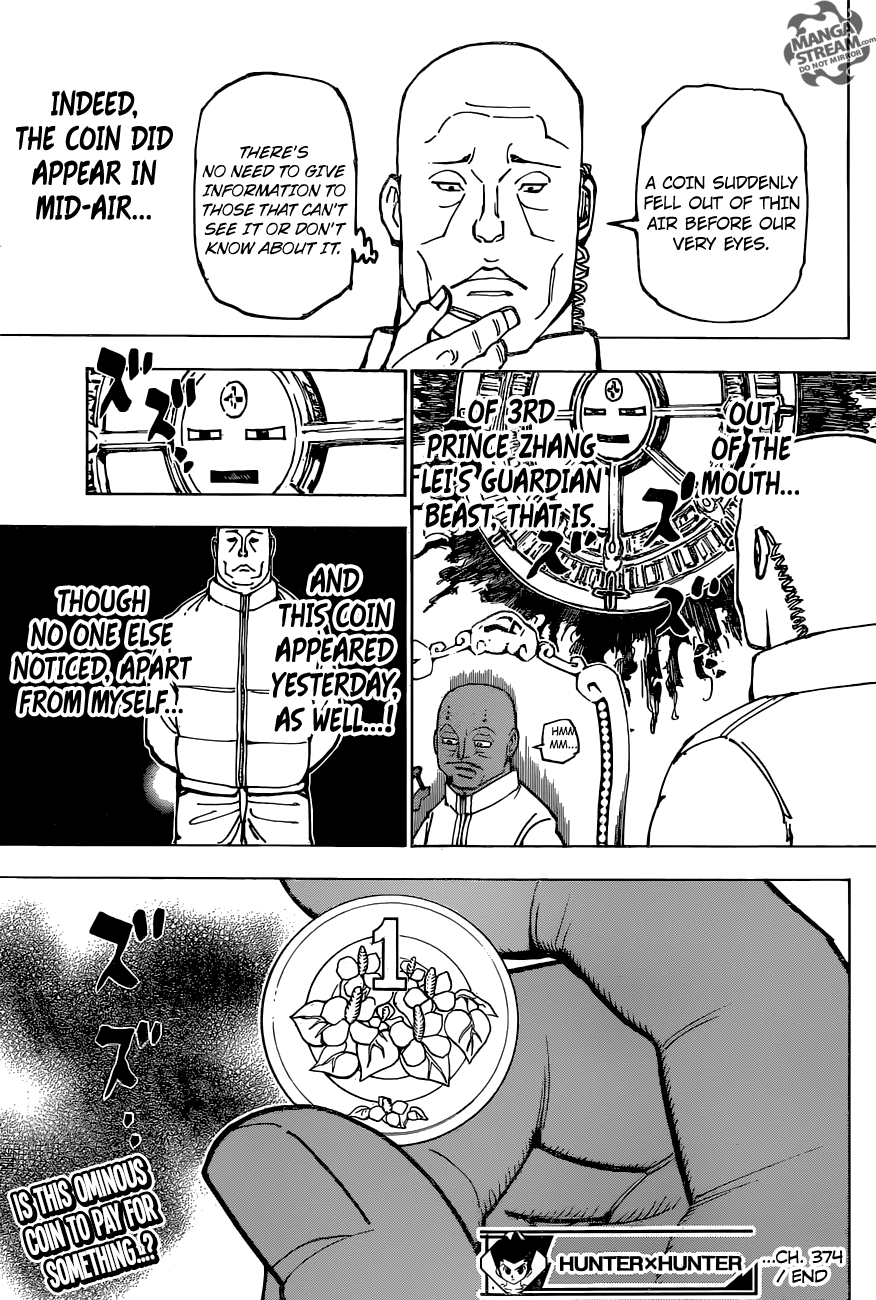 Hunter X Hunter Chapter 374 page 18 - Chapter 374: Ability