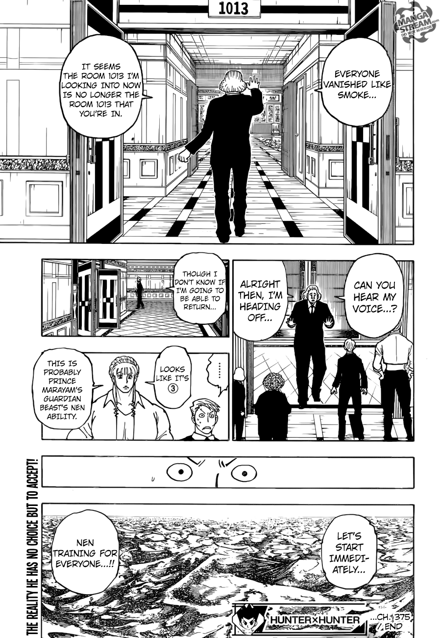 Hunter X Hunter Chapter 375 page 19 - Chapter 375: Persuasion