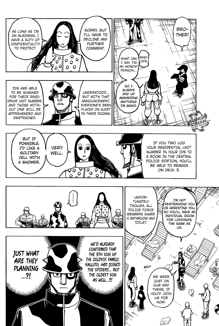 Hunter X Hunter Chapter 380 page 15 - Chapter 380: Alarm