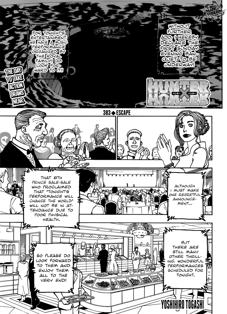 Hunter X Hunter Chapter 383 page 1 - Chapter 383: Escape