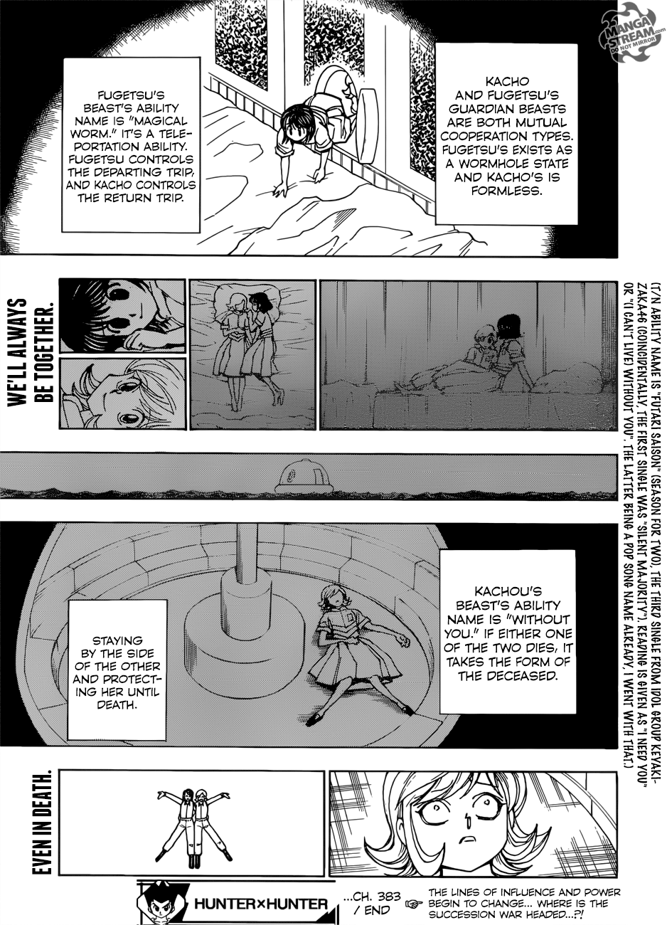 Hunter X Hunter Chapter 383 page 18 - Chapter 383: Escape