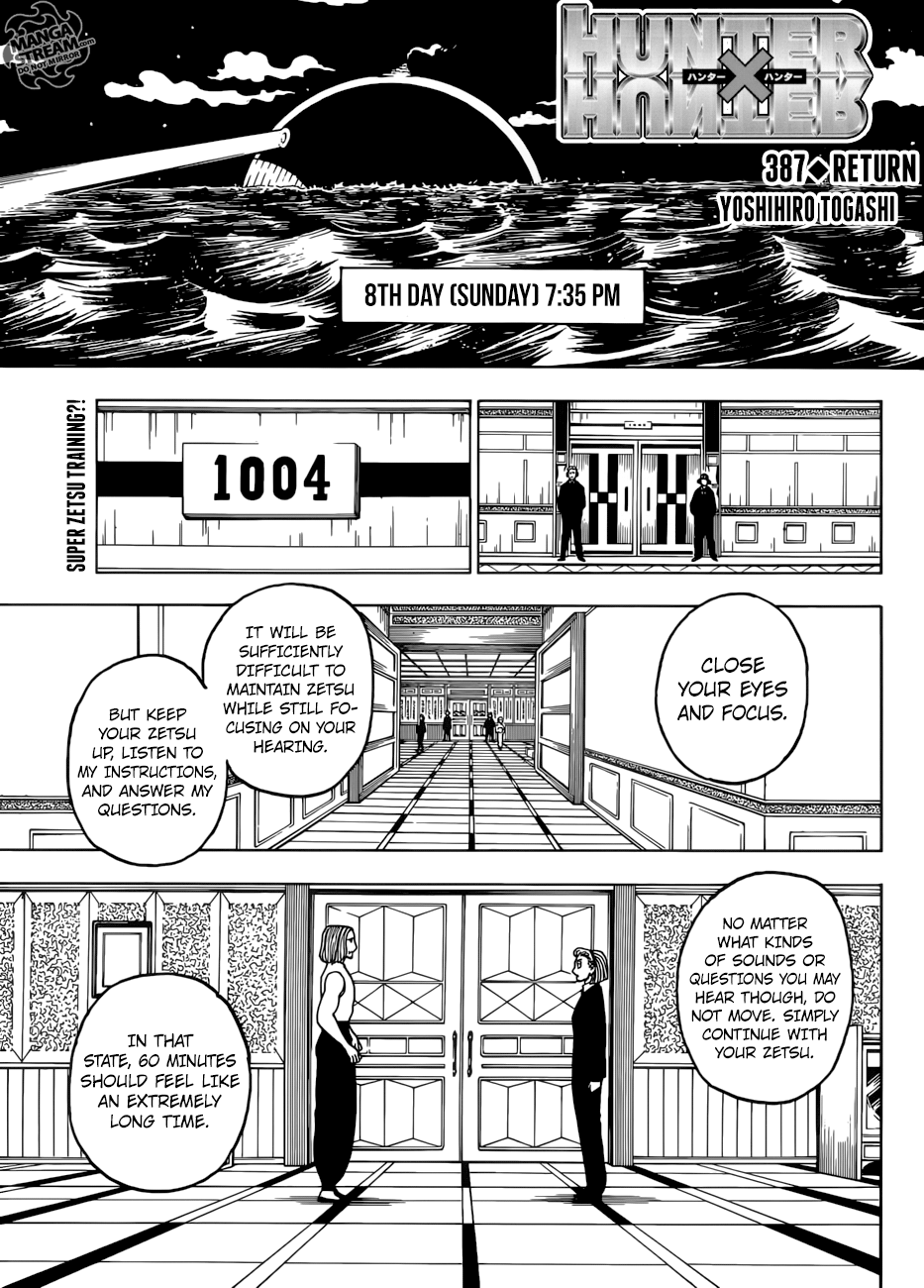 Hunter X Hunter Chapter 387 page 1 - Chapter 387: Recreation