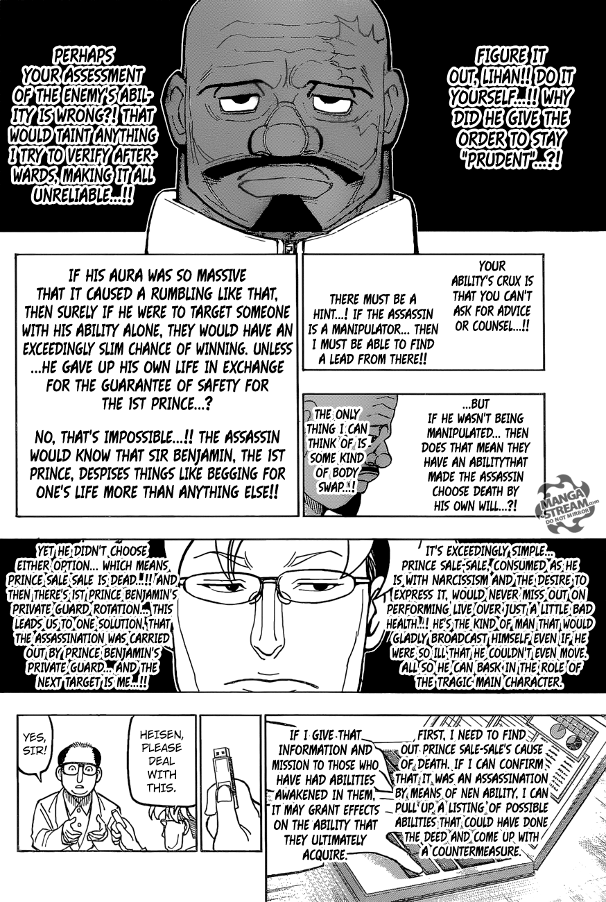 Hunter X Hunter Chapter 388 page 18 - Chapter 388: Reflection