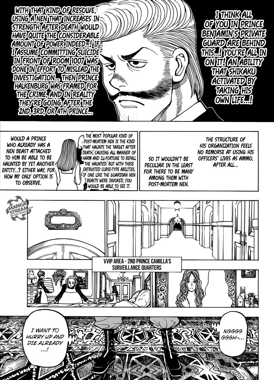 Hunter X Hunter Chapter 389 page 13 - Chapter 389: Curse