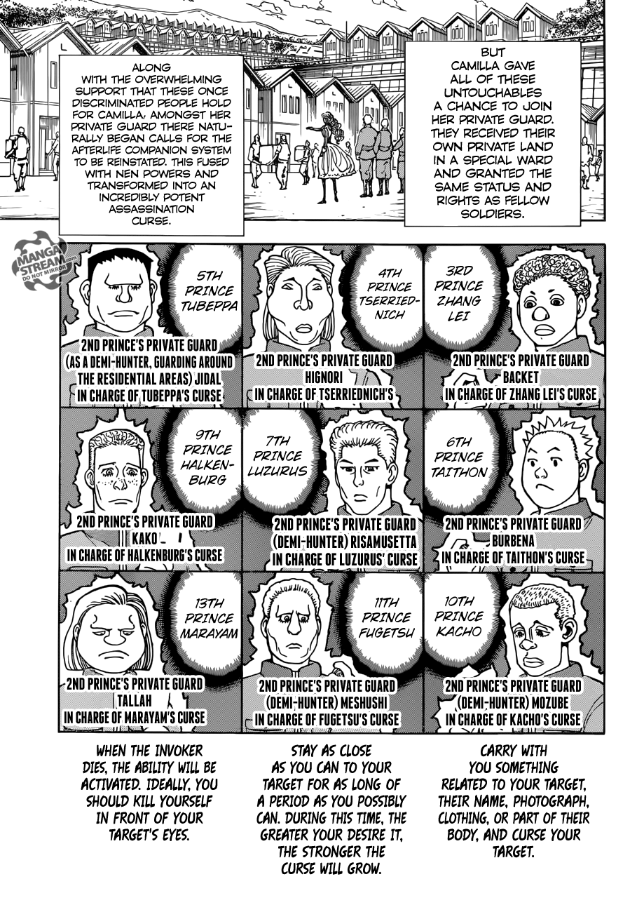 Hunter X Hunter Chapter 389 page 15 - Chapter 389: Curse