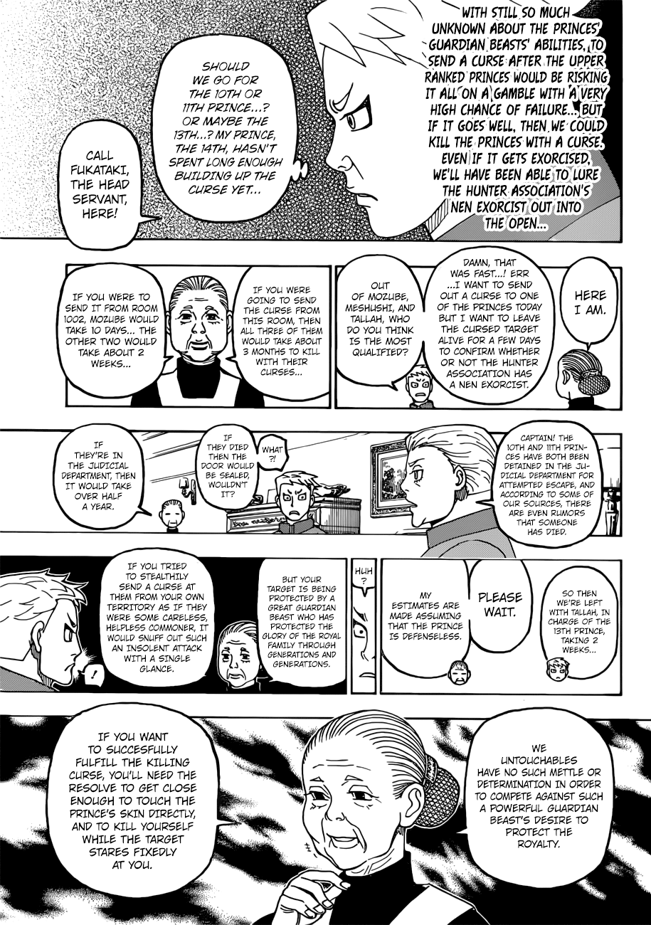 Hunter X Hunter Chapter 389 page 17 - Chapter 389: Curse