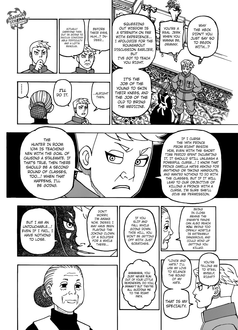 Hunter X Hunter Chapter 389 page 18 - Chapter 389: Curse