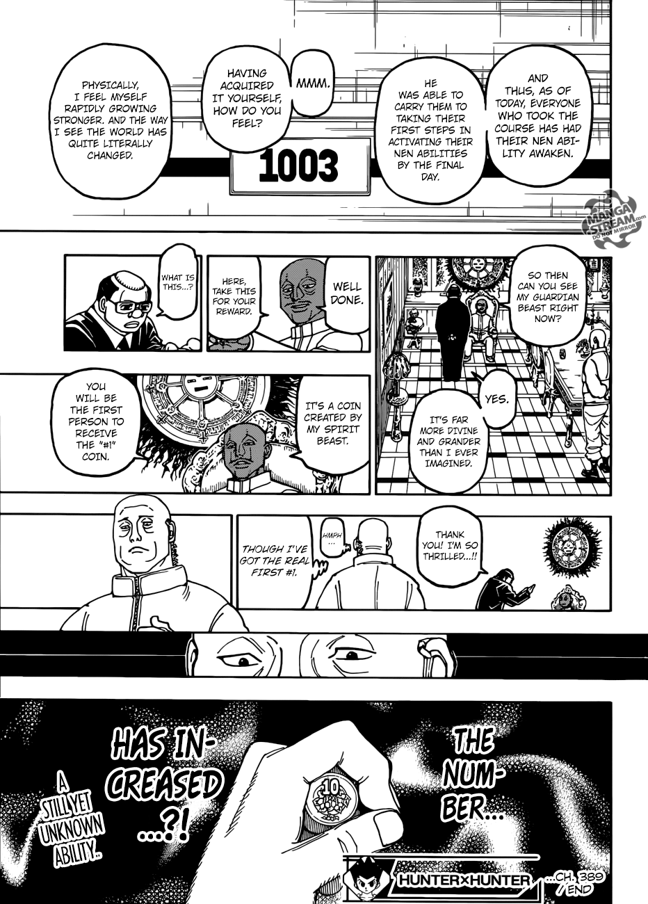 Hunter X Hunter Chapter 389 page 19 - Chapter 389: Curse