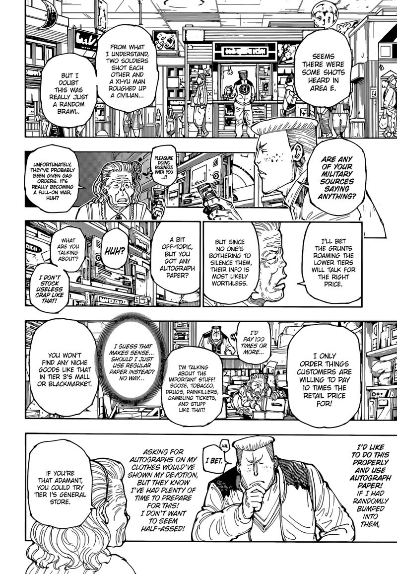 Hunter X Hunter Chapter 392 page 12 - Chapter 392: Information