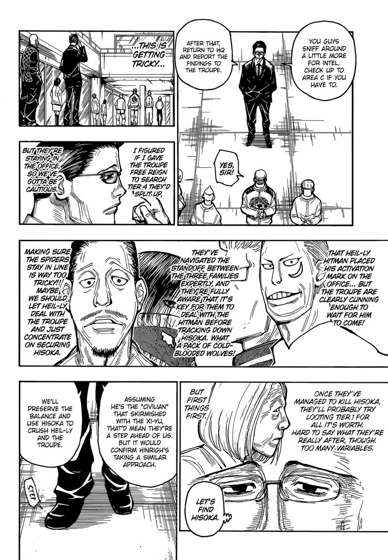 Hunter X Hunter Chapter 392 page 14 - Chapter 392: Information