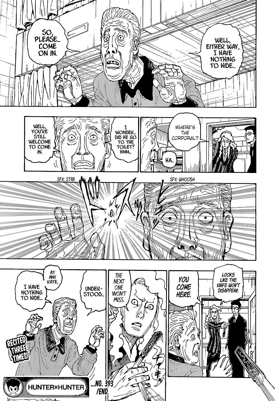 Hunter X Hunter Chapter 393 page 19 - Chapter 393: Plea