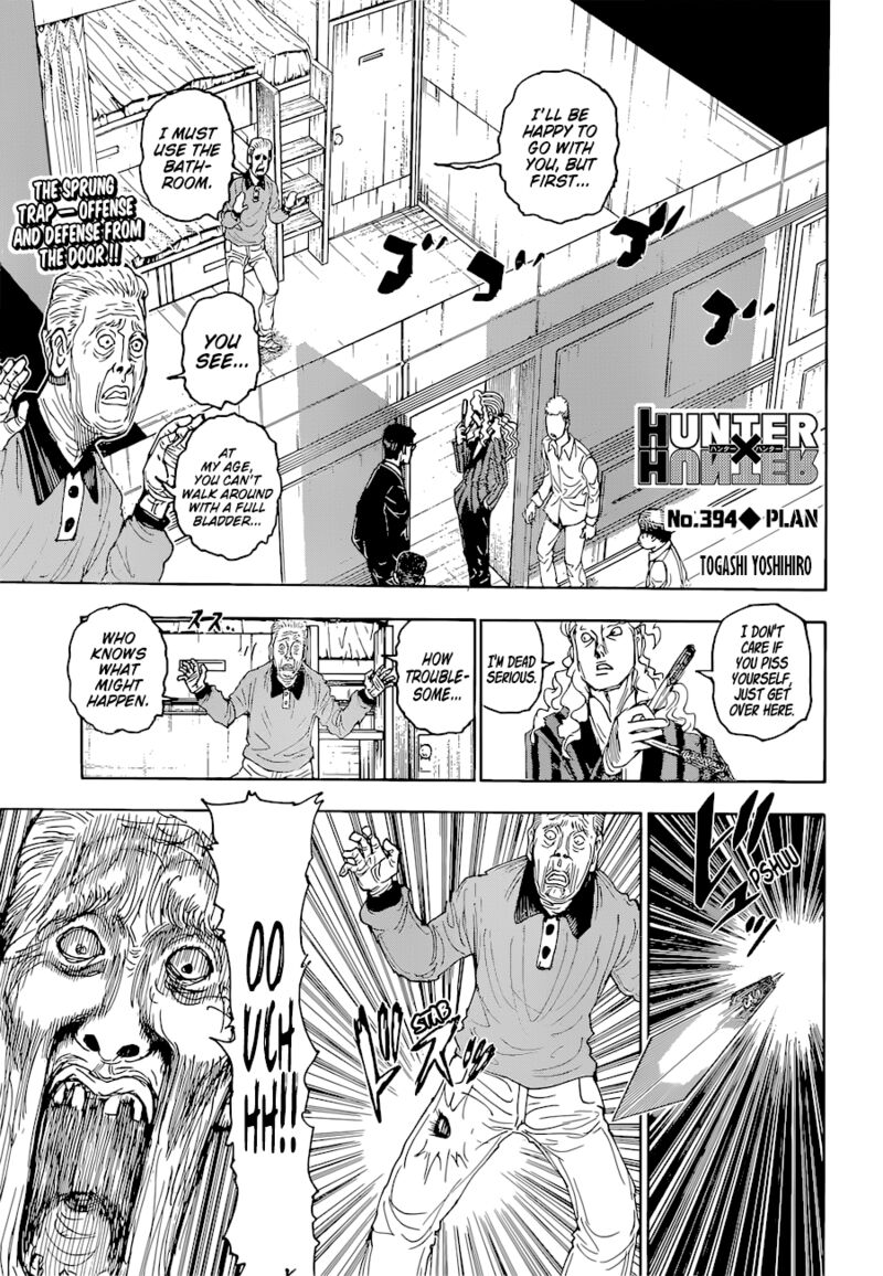 Hunter X Hunter Chapter 394 page 1 - Chapter 394: Hypothesis