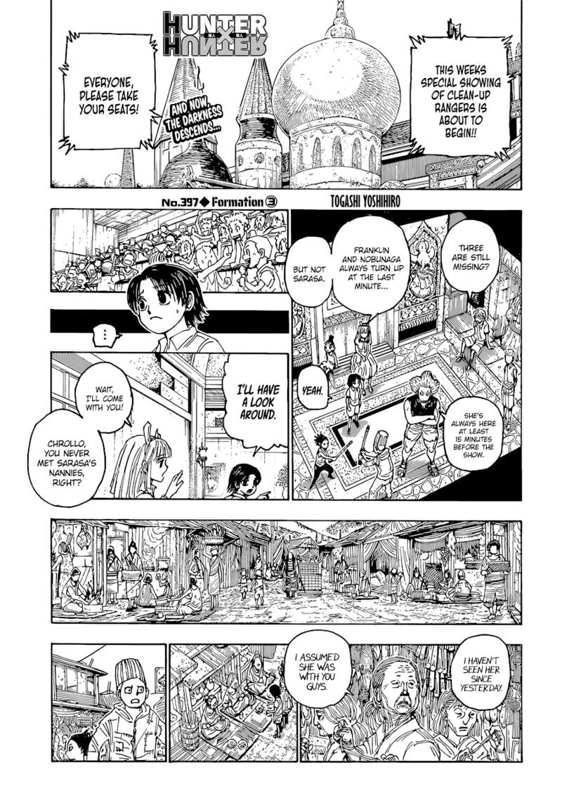 Hunter X Hunter Chapter 397 page 1 - Chapter 397: Founding: Part 3