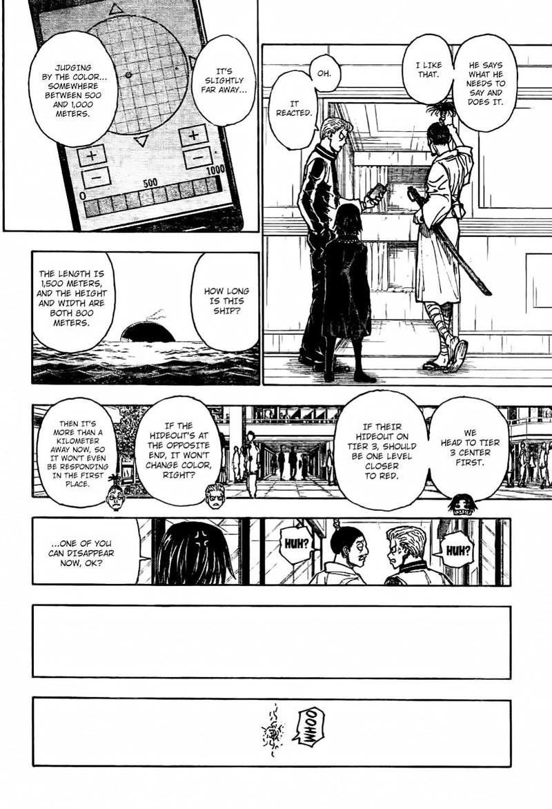 Hunter X Hunter Chapter 398 page 10 - Chapter 398: Search
