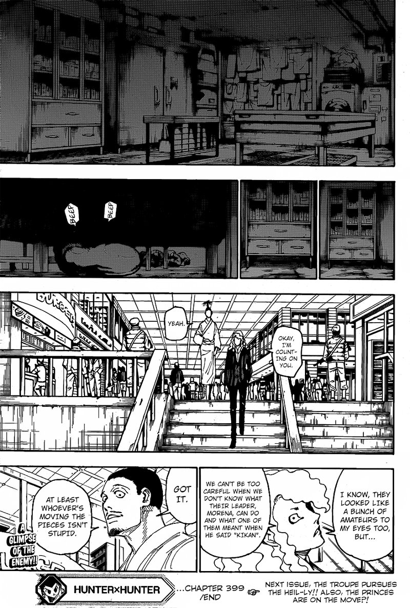 Hunter X Hunter Chapter 399 page 19 - Chapter 399: Expulsion