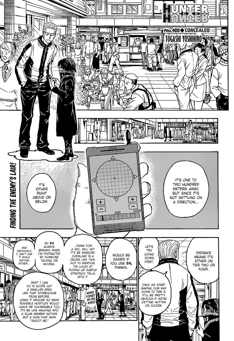 Hunter X Hunter Chapter 400 page 1 - Chapter 400: Secrecy