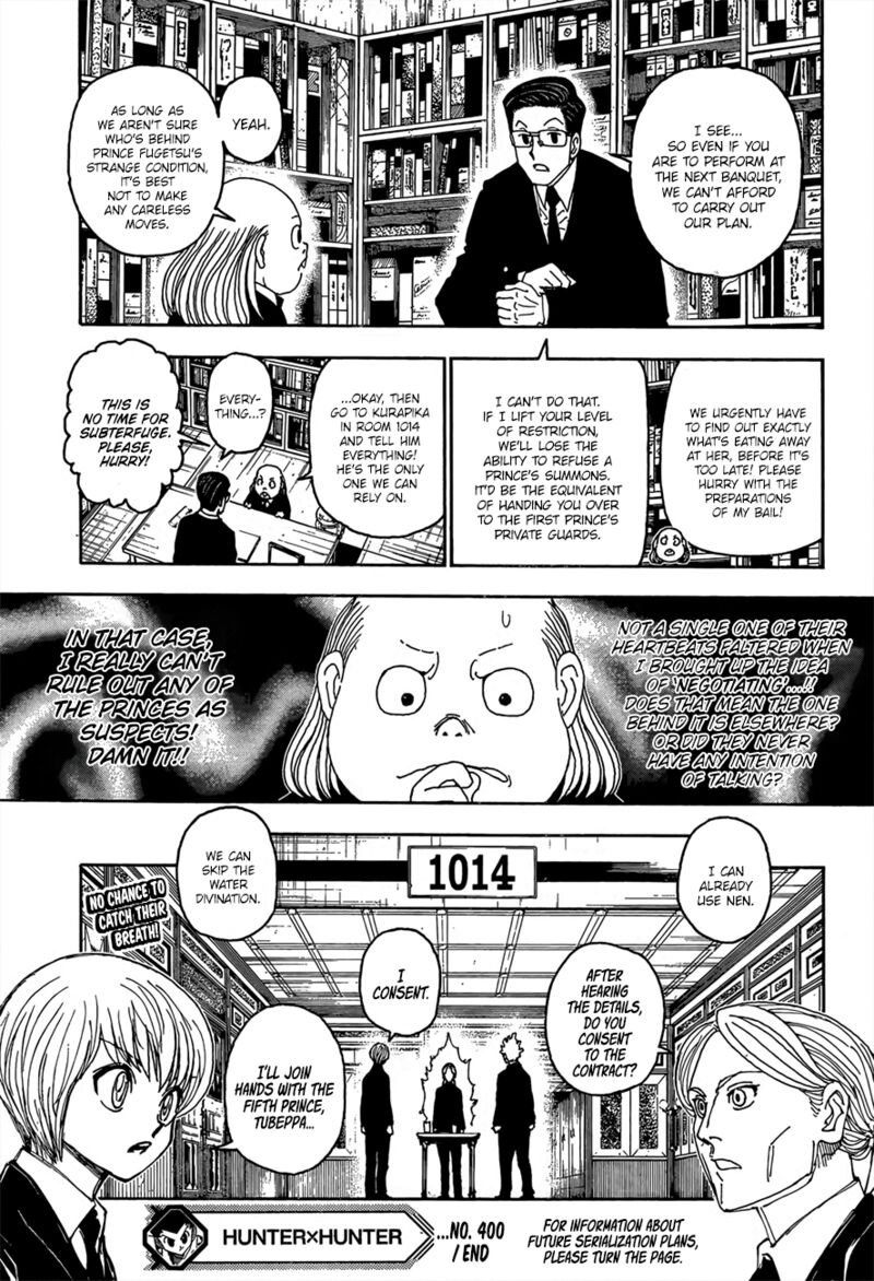 Hunter X Hunter Chapter 400 page 19 - Chapter 400: Secrecy