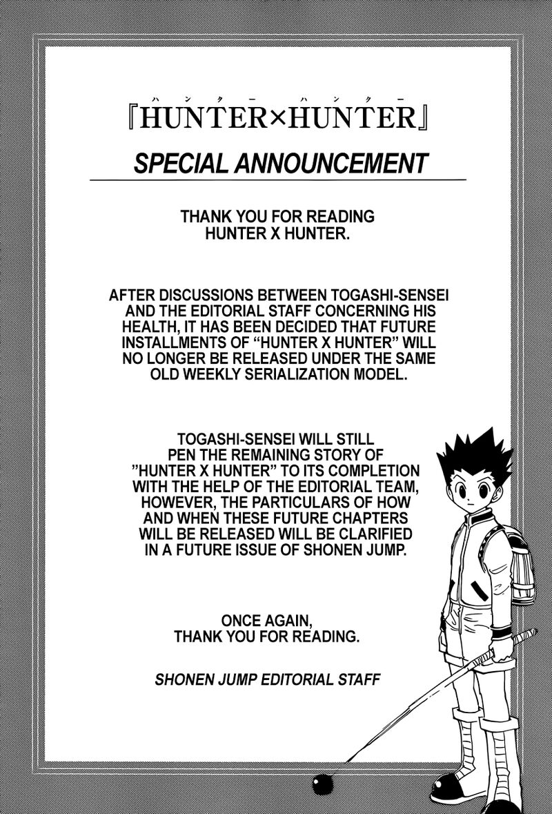 Hunter X Hunter Chapter 400 page 20 - Chapter 400: Secrecy