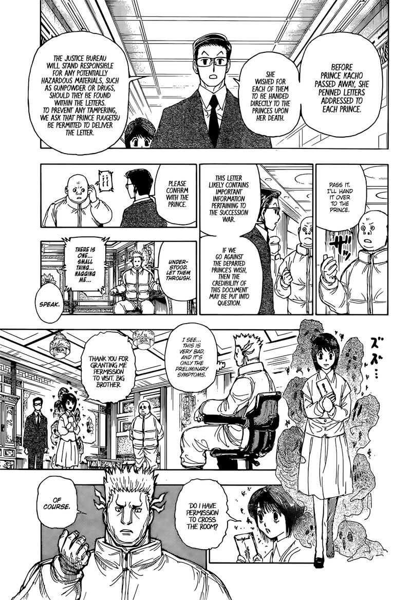 Hunter X Hunter Chapter 402 page 13 - Chapter 402: Letter