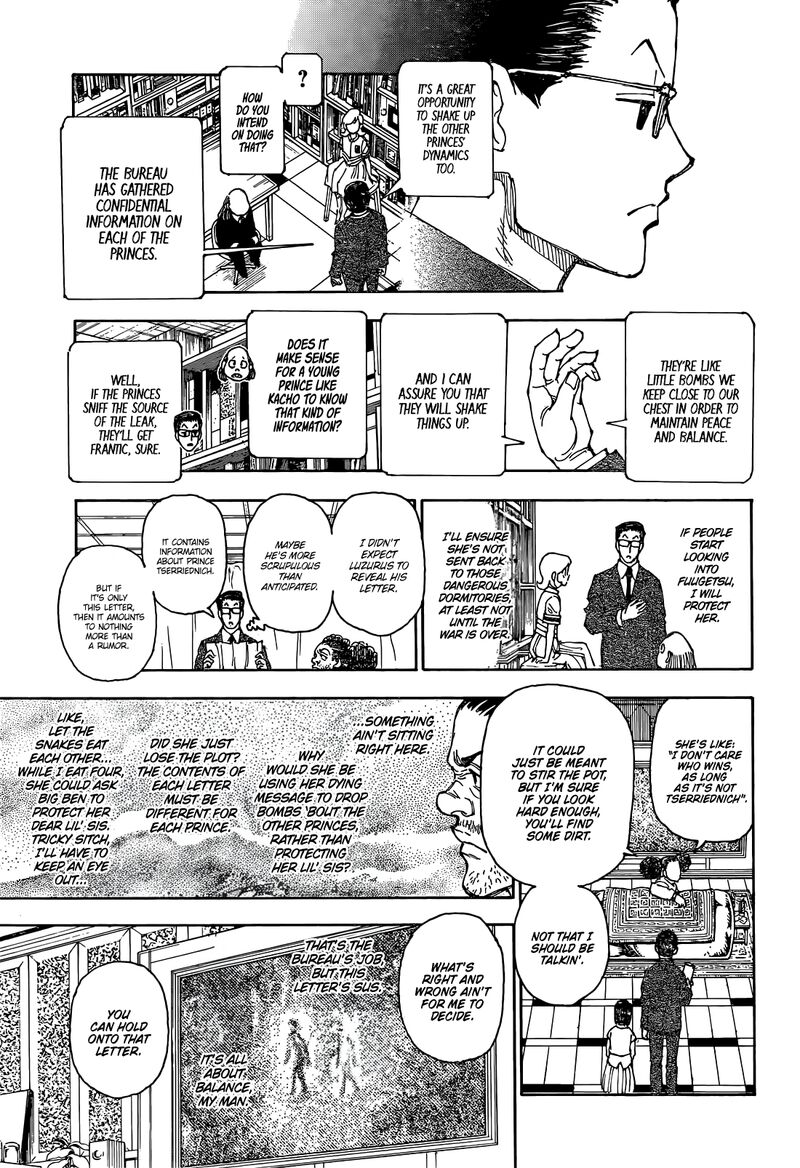 Hunter X Hunter Chapter 402 page 17 - Chapter 402: Letter