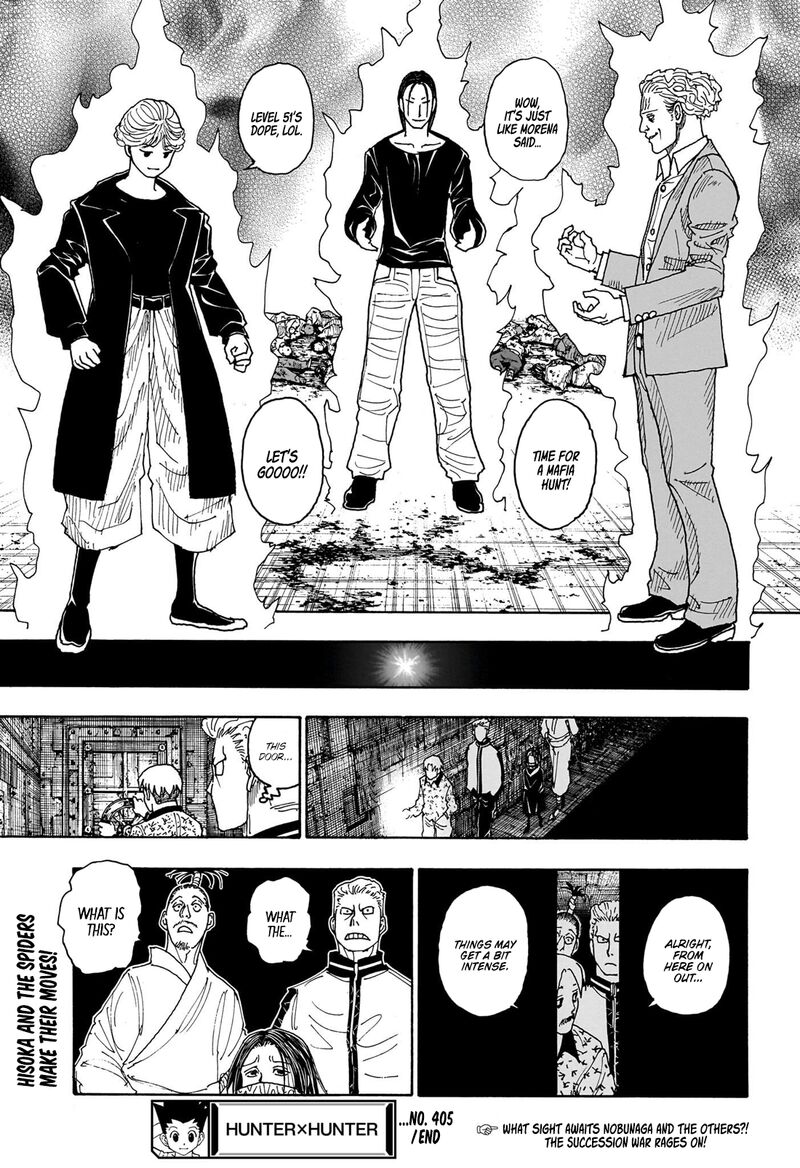 Hunter X Hunter Chapter 405 page 19 - Chapter 405: Performance